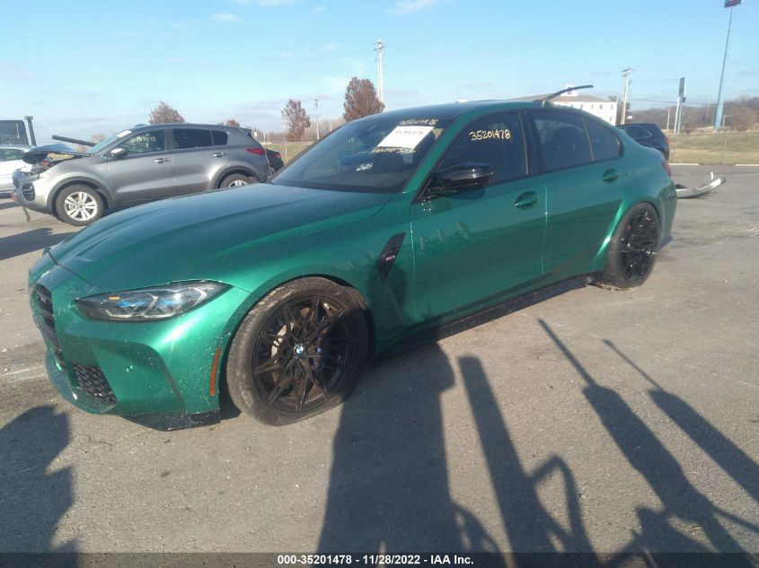 2021 BMW M3 VIN: WBS53AY04MFK75616