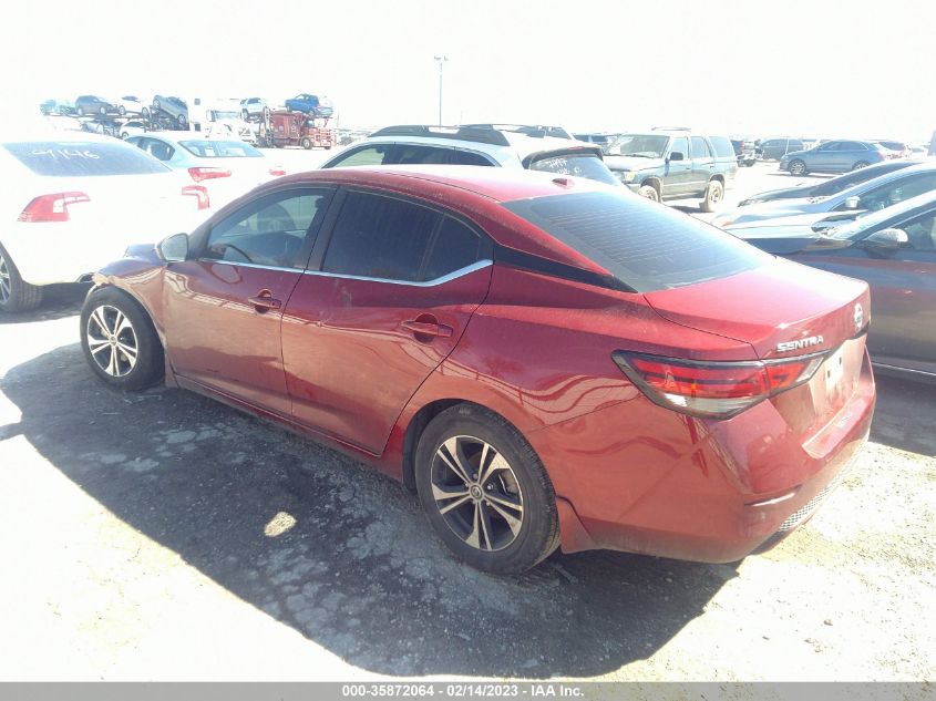 2022 NISSAN SENTRA SV VIN: 3N1AB8CVXNY229466