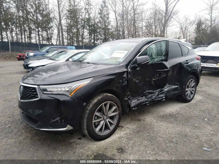 2022 ACURA RDX W/TECHNOLOGY PACKAGE VIN: 5J8TC2H57NL010645