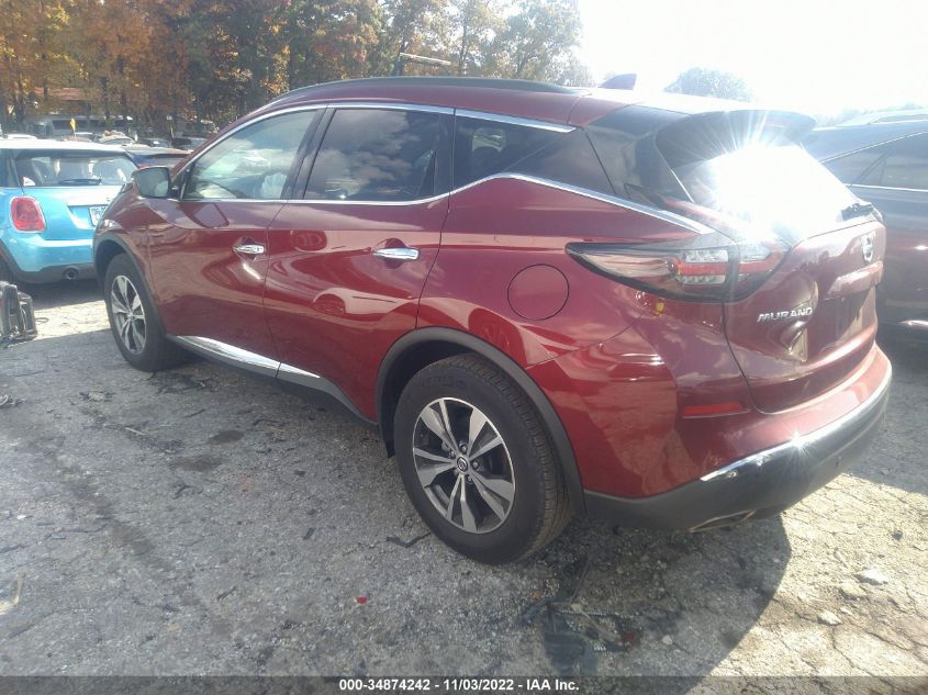 2021 NISSAN MURANO SV VIN: 5N1AZ2BJ2MC100497