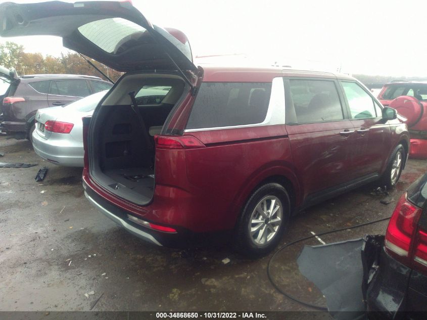 2022 KIA CARNIVAL LXS VIN: KNDNB4H3XN6107017