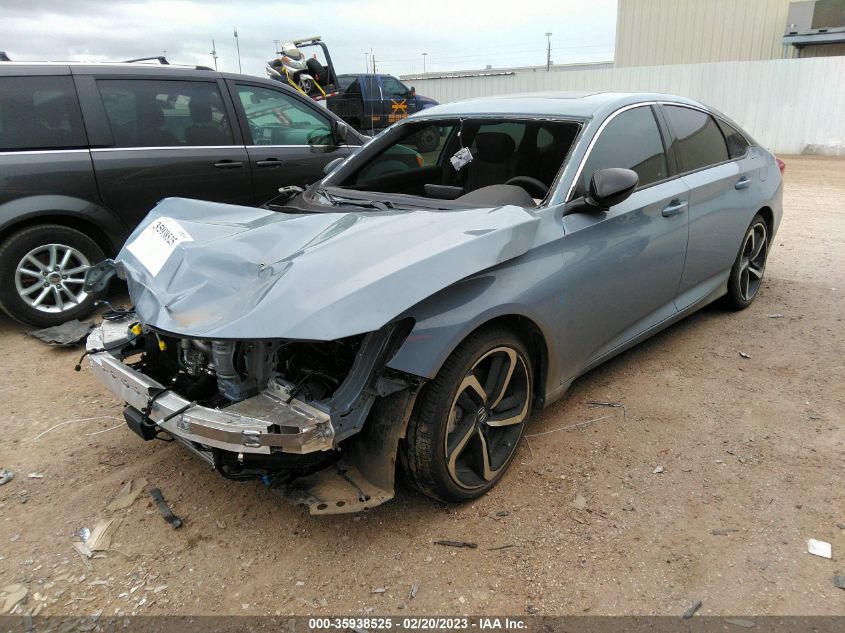 2022 HONDA ACCORD SEDAN SPORT VIN: 1HGCV2F35NA023059