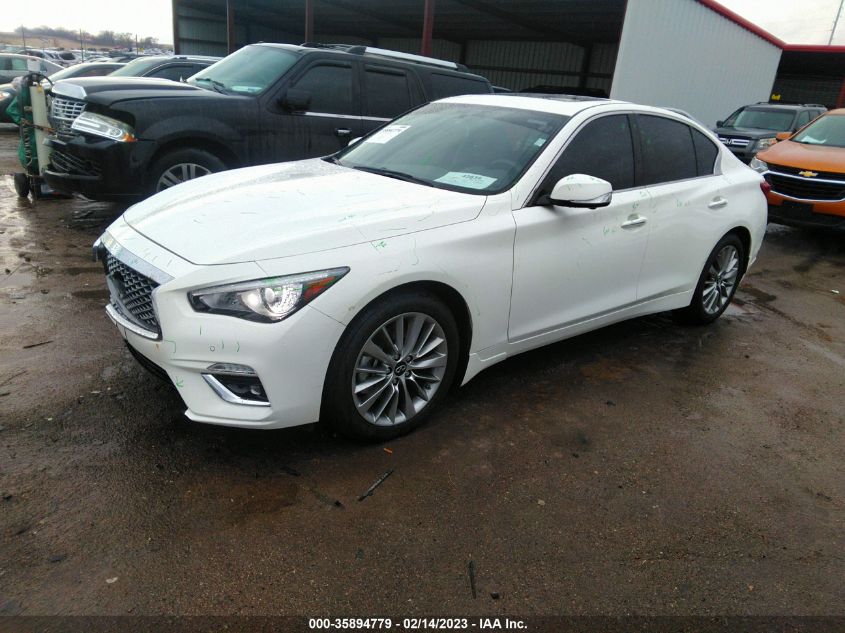 2022 INFINITI Q50 LUXE VIN: JN1EV7BR0NM342532