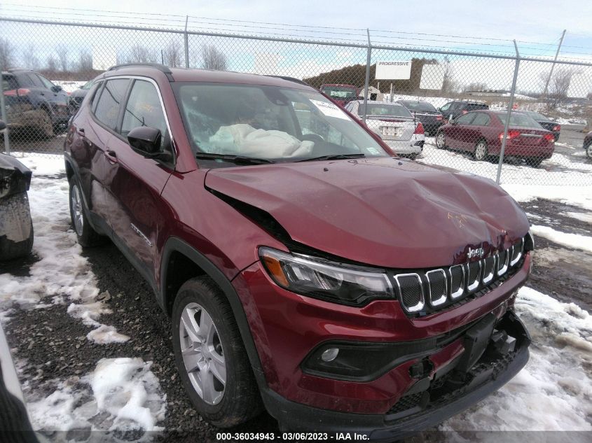 2022 JEEP COMPASS LATITUDE VIN: 3C4NJDBB6NT208497