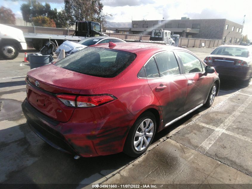 2021 TOYOTA COROLLA LE VIN: JTDEPMAE3MJ168556