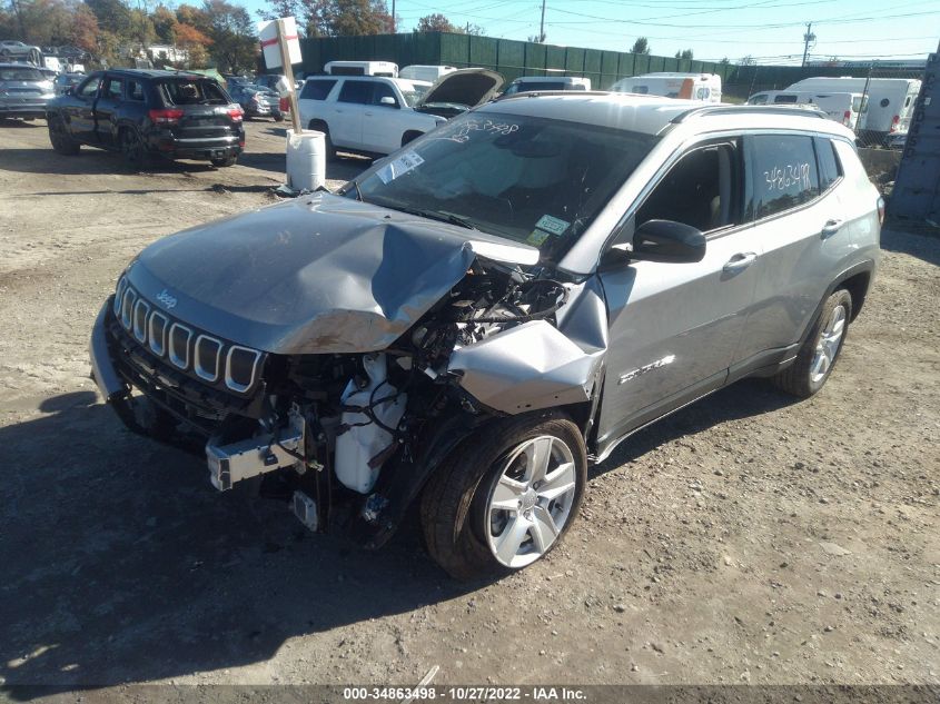 2022 JEEP COMPASS LATITUDE VIN: 3C4NJDBB0NT151956
