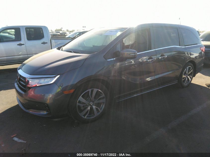 2022 HONDA ODYSSEY TOURING VIN: 5FNRL6H83NB056986
