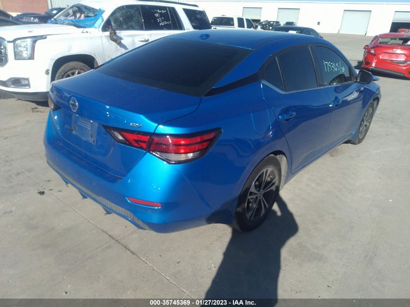 2022 NISSAN SENTRA SV VIN: 3N1AB8CV0NY231291