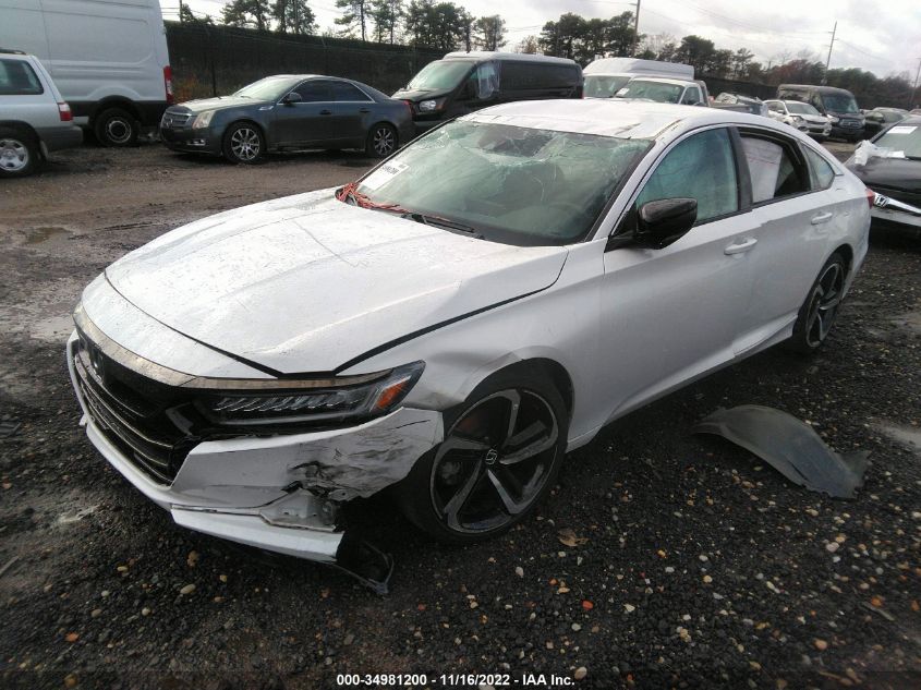 2021 HONDA ACCORD SEDAN SPORT VIN: 1HGCV1F32MA047022