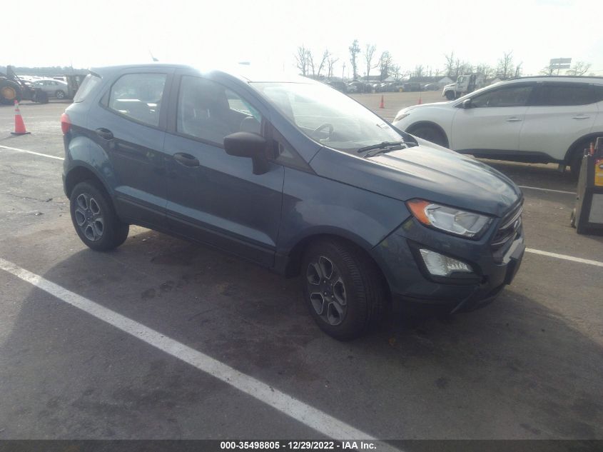 2021 FORD ECOSPORT S VIN: MAJ6S3FL9MC455558