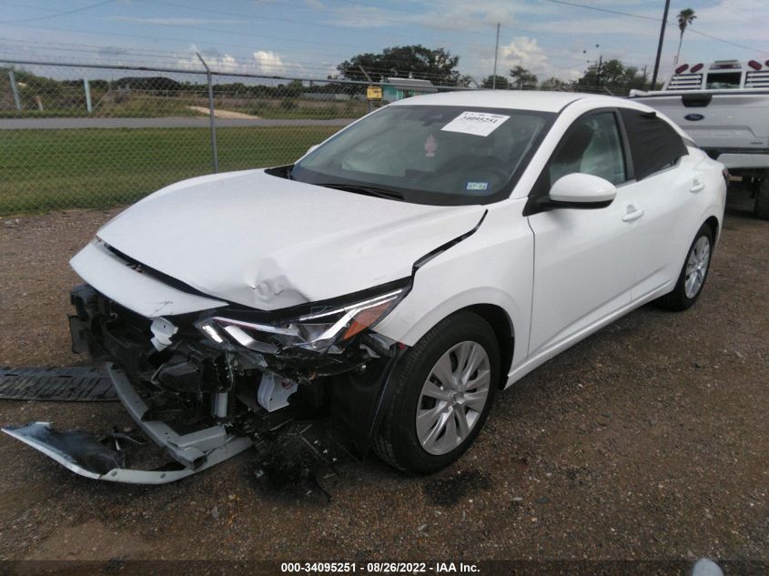 2022 NISSAN SENTRA S VIN: 3N1AB8BV5NY284330