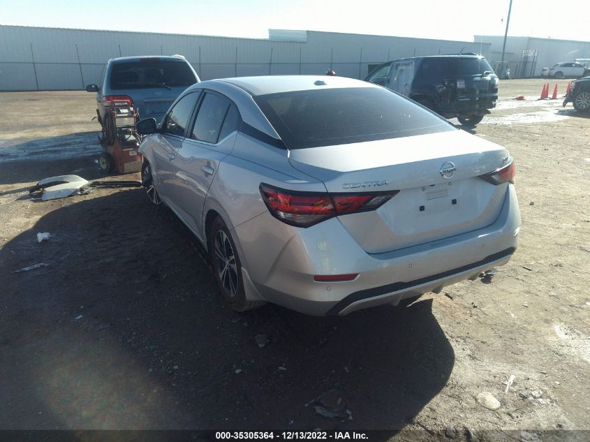 2022 NISSAN SENTRA SV VIN: 3N1AB8CV5NY239001