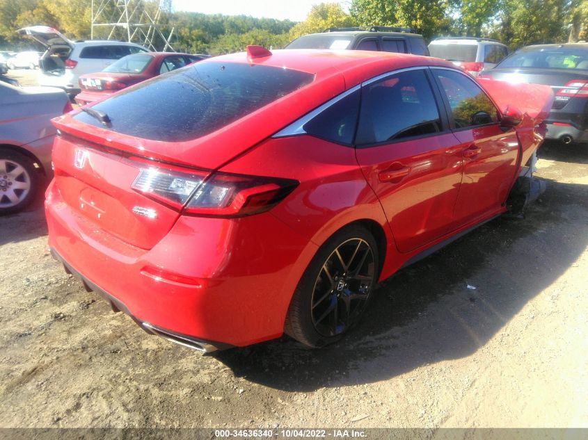 2022 HONDA CIVIC HATCHBACK SPORT TOURING VIN: 19XFL1H80NE006946
