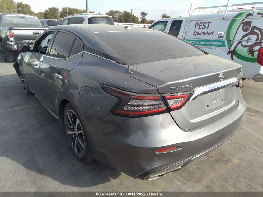 2021 NISSAN MAXIMA SV VIN: 1N4AA6CV4MC506436