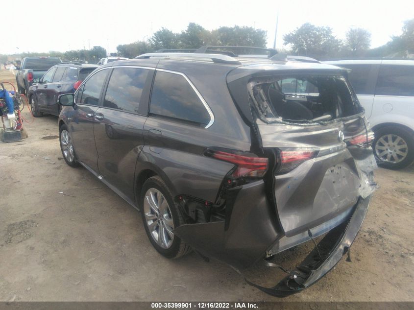 2022 TOYOTA SIENNA PLATINUM VIN: 5TDERKEC7NS125060