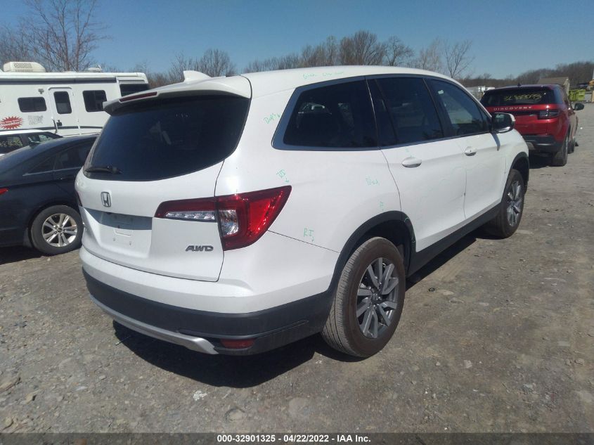 2021 HONDA PILOT EX-L VIN: 5FNYF6H52MB066609