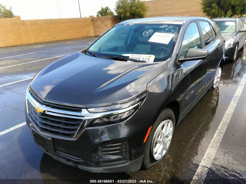 2022 CHEVROLET EQUINOX LS VIN: 3GNAXSEV0NS238213