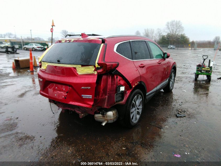 2022 HONDA CR-V HYBRID TOURING VIN: 5J6RT6H92NL046000