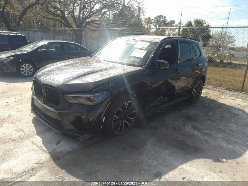 2022 BMW X5 M VIN: 5YMJU0C00N9J47997