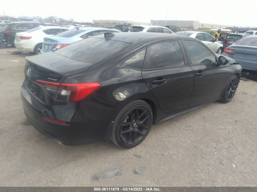 2022 HONDA CIVIC SEDAN SPORT VIN: 2HGFE2F52NH570385