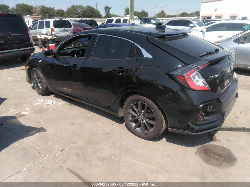 2021 HONDA CIVIC HATCHBACK EX VIN: SHHFK7H69MU232429