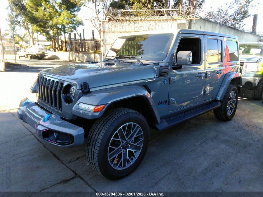 2022 JEEP WRANGLER 4XE UNLIMITED SAHARA HIGH VIN: 1C4JJXP6XNW233277