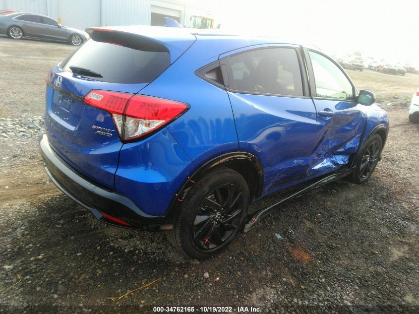 2021 HONDA HR-V SPORT VIN: 3CZRU6H14MM746203