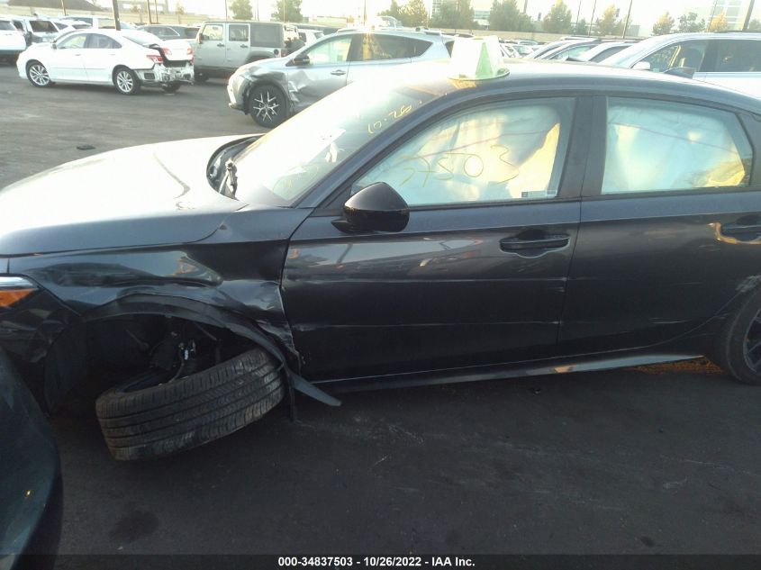 2022 HONDA CIVIC SEDAN SPORT VIN: 2HGFE2F50NH536736