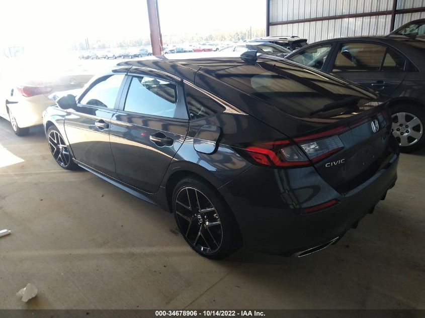 2022 HONDA CIVIC HATCHBACK SPORT TOURING VIN: 19XFL1H81NE006082