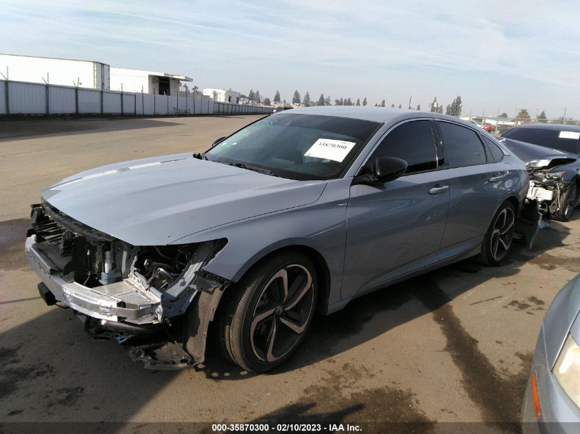 2022 HONDA ACCORD SEDAN SPORT SE VIN: 1HGCV1F45NA069347