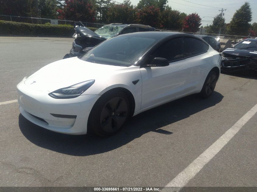 2020 TESLA MODEL 3 STANDARD RANGE VIN: 5YJ3E1EAXLF706940