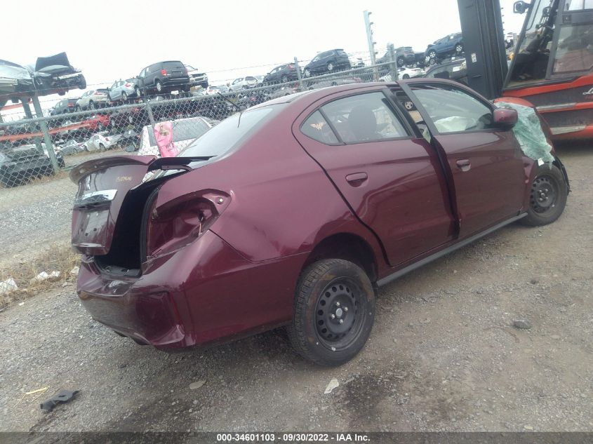 2021 MITSUBISHI MIRAGE G4 ES/LE/CARBONITE EDITION VIN: ML32FUFJ4MHF00741