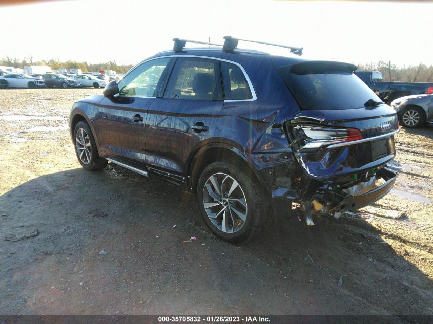 2021 AUDI Q5 PREMIUM PLUS VIN: WA1BAAFY8M2045510