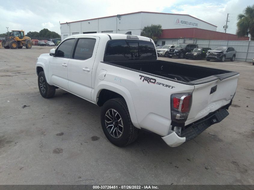 2021 TOYOTA TACOMA 2WD SR5/TRD SPORT VIN: 3TYAZ5CN0MT004491