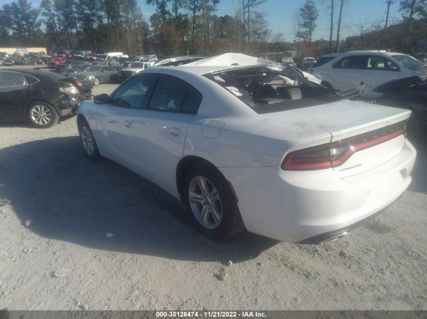 2022 DODGE CHARGER SXT VIN: 2C3CDXBG5NH201484