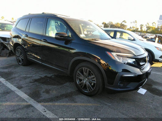 2022 HONDA PILOT SPORT VIN: 5FNYF5H37NB007307