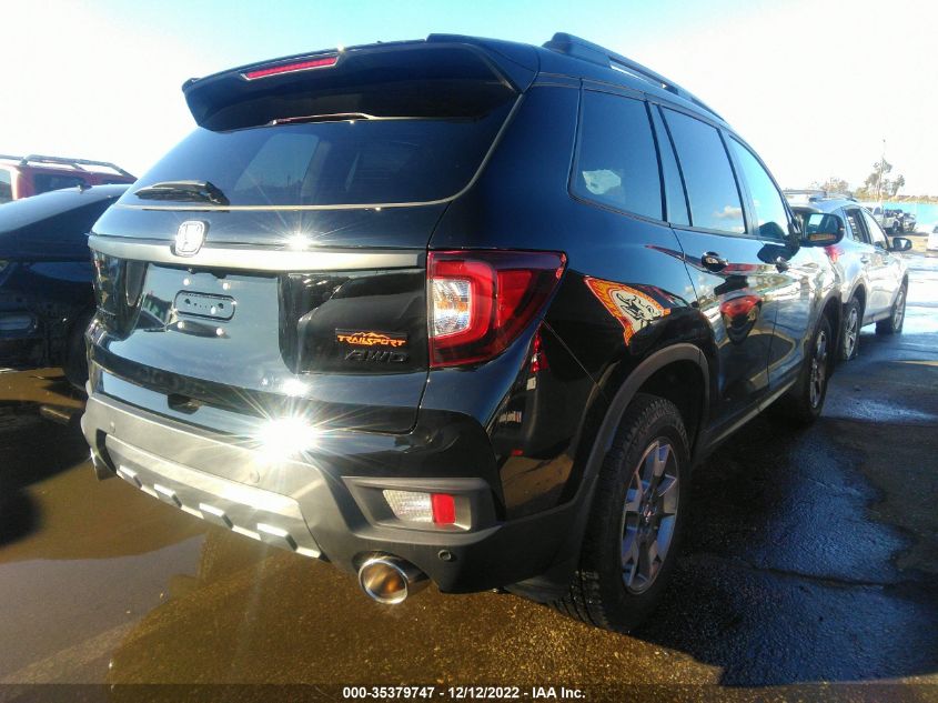 2022 HONDA PASSPORT TRAILSPORT VIN: 5FNYF8H62NB019859