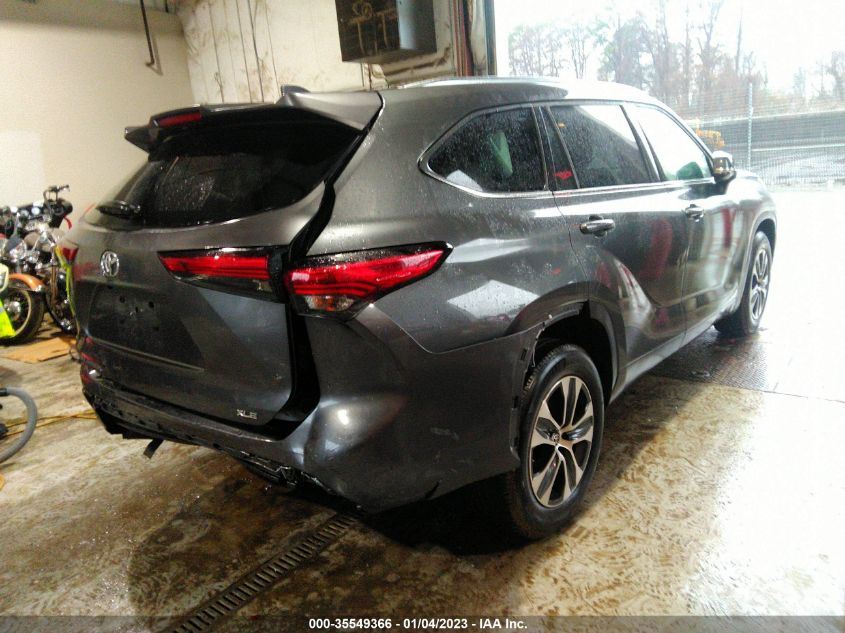 2021 TOYOTA HIGHLANDER XLE VIN: 5TDGZRAH7MS086407