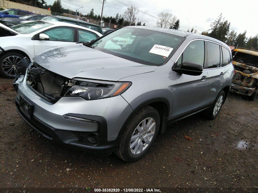 2020 HONDA PILOT LX VIN: 5FNYF6H1XLB020019