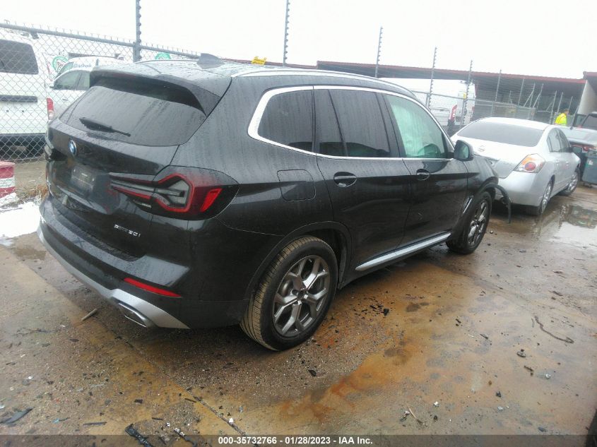 2022 BMW X3 SDRIVE30I VIN: 5UX43DP03N9L21389