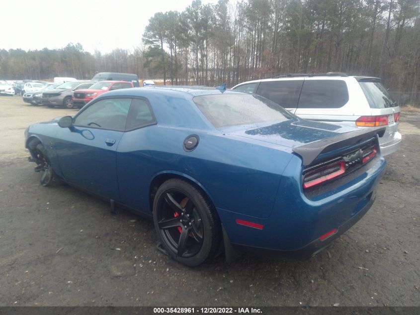 2022 DODGE CHALLENGER SRT HELLCAT REDEYE VIN: 2C3CDZL92NH148755