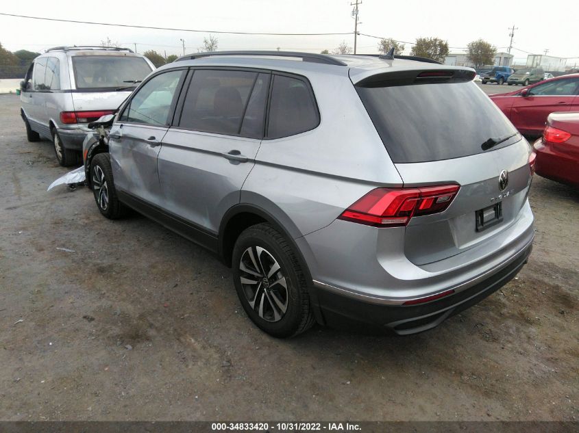 2022 VOLKSWAGEN TIGUAN S VIN: 3VV1B7AX9NM029408