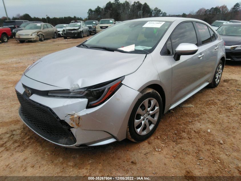 2021 TOYOTA COROLLA LE VIN: JTDEPMAE1MJ176851