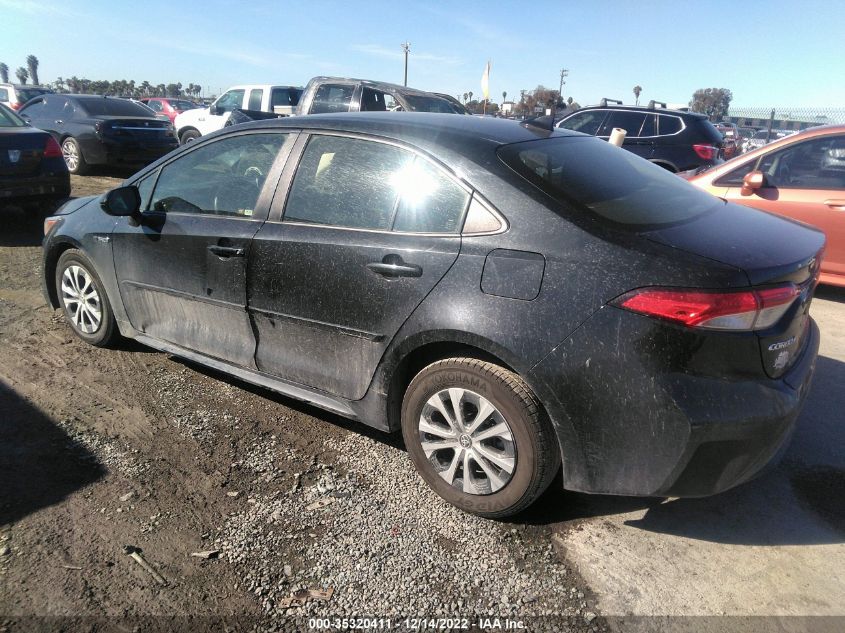 2020 TOYOTA COROLLA HYBRID LE VIN: JTDEBRBE6LJ004940