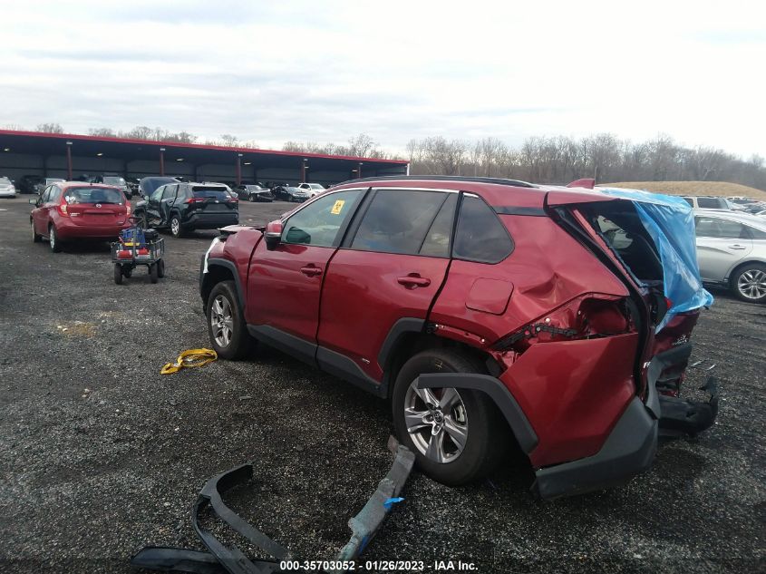 2022 TOYOTA RAV4 HYBRID XLE VIN: 2T3RWRFV1NW140607