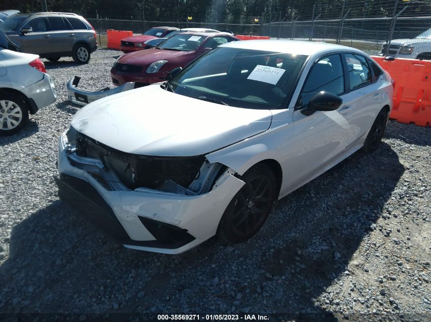 2022 HONDA CIVIC SEDAN SPORT VIN: 2HGFE2F51NH550676