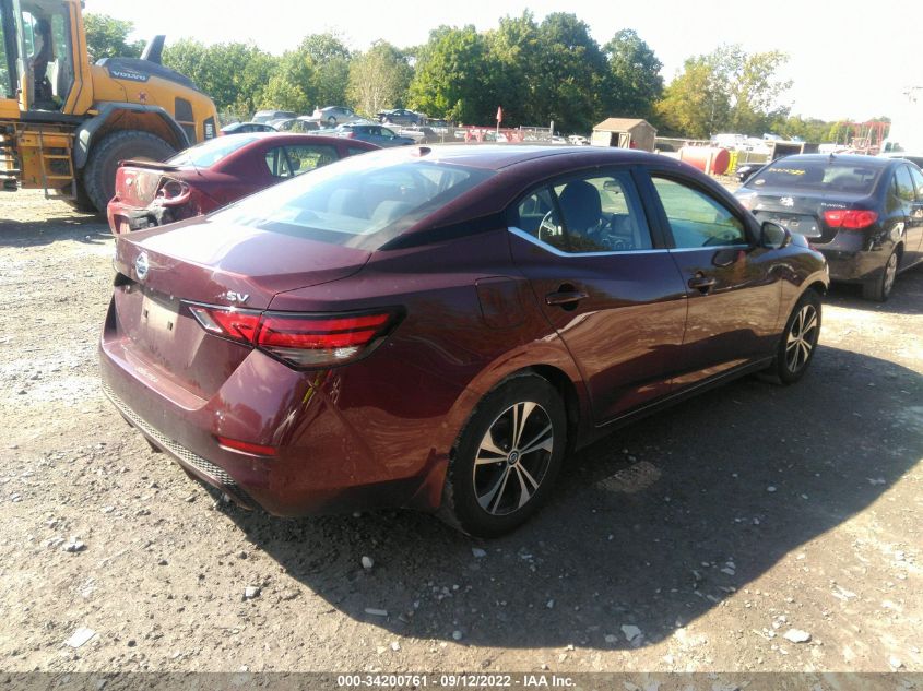 2020 NISSAN SENTRA SV VIN: 3N1AB8CV3LY293698