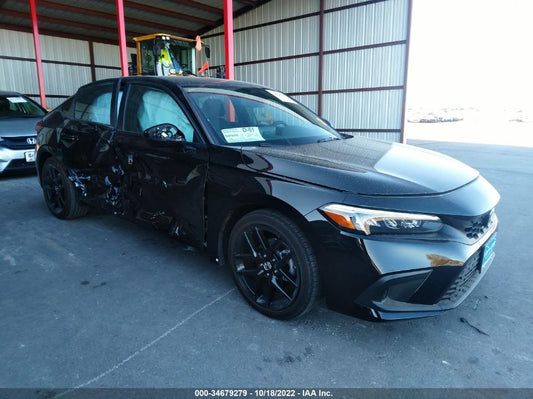 2022 HONDA CIVIC HATCHBACK SPORT VIN: 19XFL2H8XNE020777
