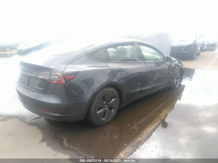 2022 TESLA MODEL 3 LONG RANGE VIN: 5YJ3E1EB6NF184013