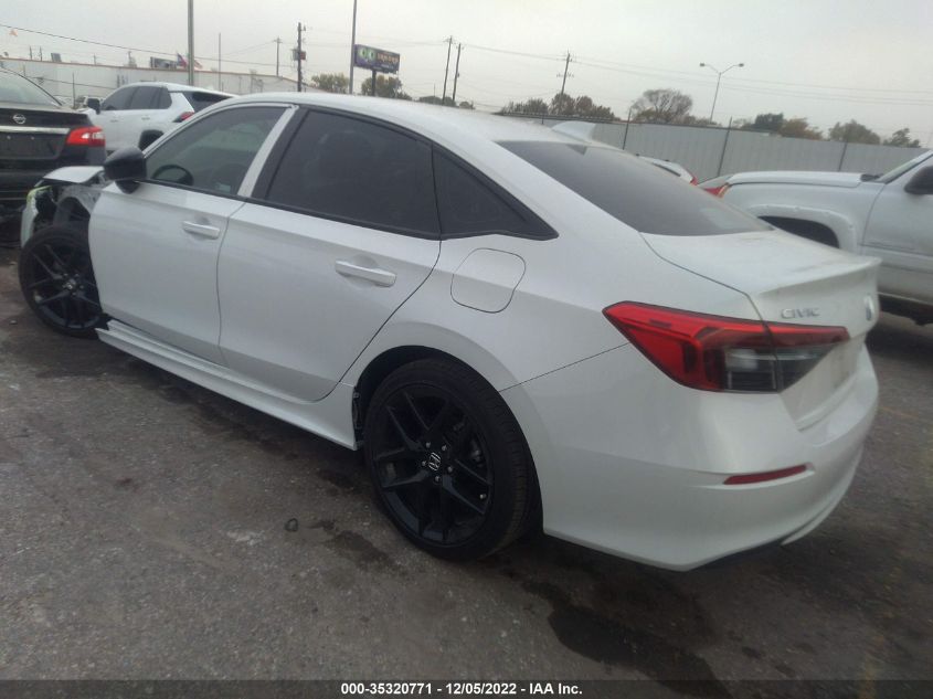 2022 HONDA CIVIC SEDAN SPORT VIN: 2HGFE2F58NH503130